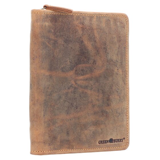 Greenburry Porte-bloc vintage en cuir 24 cm