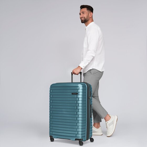 Pactastic Collection 04 THE LARGE + 4 roues Valise cabine L 75 cm avec soufflet d'extension