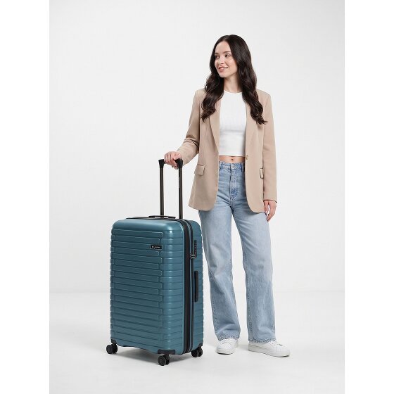 Pactastic Collection 04 THE LARGE + 4 roues Valise cabine L 75 cm '"avec soufflet d''extension"'