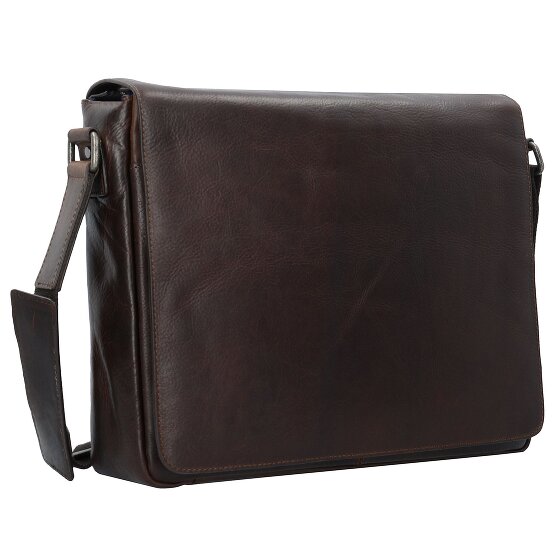 Leonhard Heyden Roma Messenger en cuir 38 cm compartiment pour ordinateur portable
