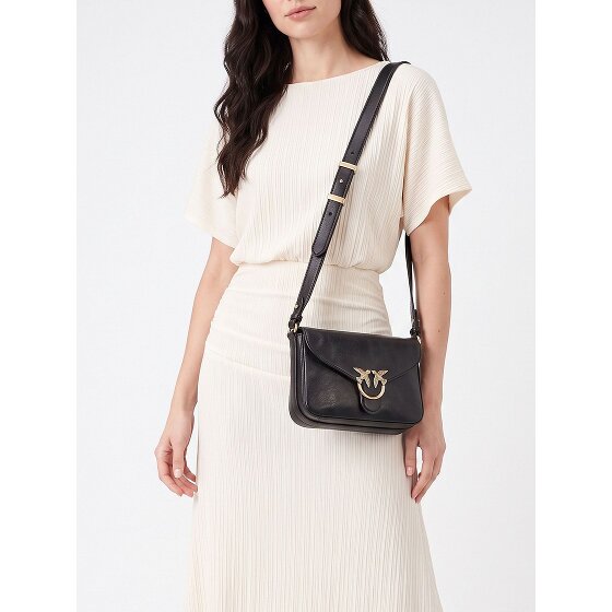 PINKO Love Satchel Mini Sac à bandoulière Cuir véritable 21 cm