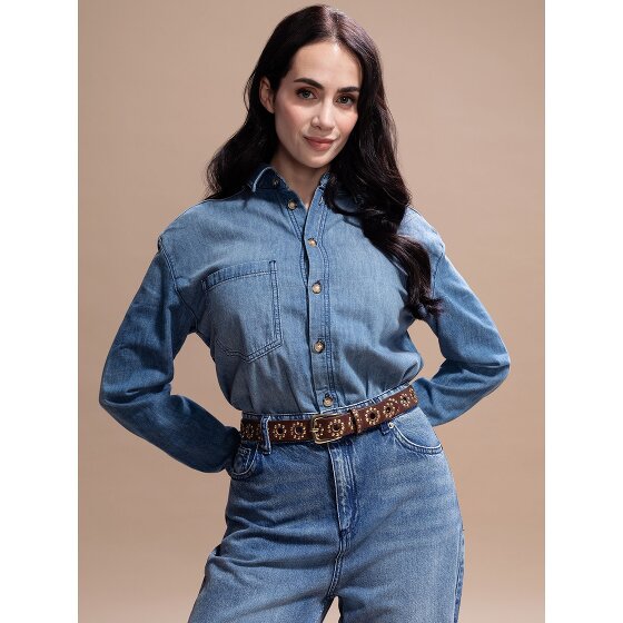 b.belt Ceinture à rivets Cuir véritable