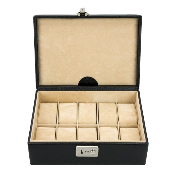 Windrose Beluga Boîte à bijoux Cuir 24 cm