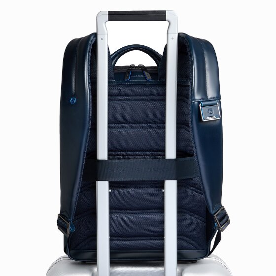 Piquadro Blue Square Daypack Protection RFID Cuir 37 cm Compartiment pour ordinateur portable