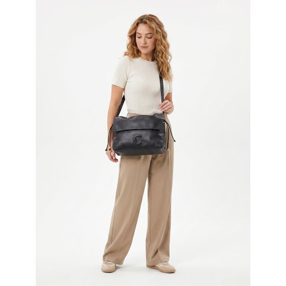 Coccinelle Lidia Sac à bandoulière Cuir véritable 31 cm