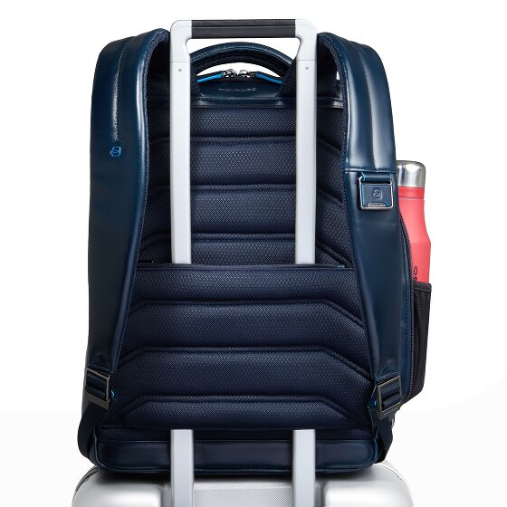 Piquadro Blue Square Daypack Cuir 42 cm Compartiment pour ordinateur portable