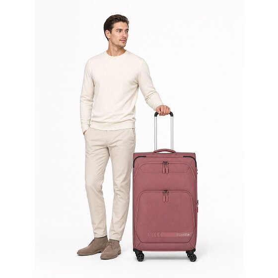 Travelite Kick Off 4 roues Valise cabine L 78 cm avec soufflet d'extension