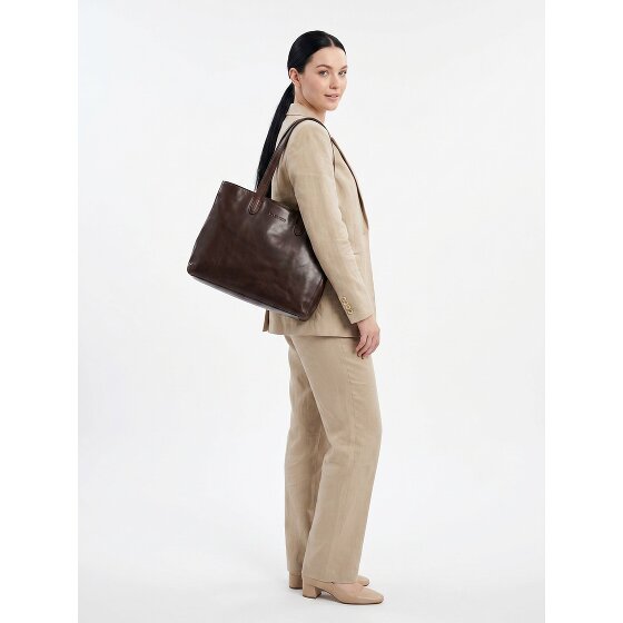 Plevier Power Sac de shopper Cuir véritable 31 cm Compartiment ordinateur