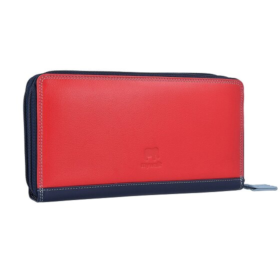 Mywalit Large Double Zip Around Purse Porte-monnaie en cuir 18 cm