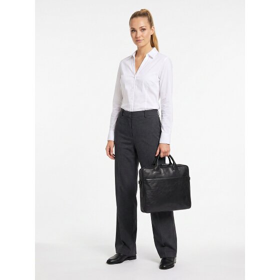 Jost Glasgow Attaché-case Cuir véritable 37 cm Compartiment ordinateur