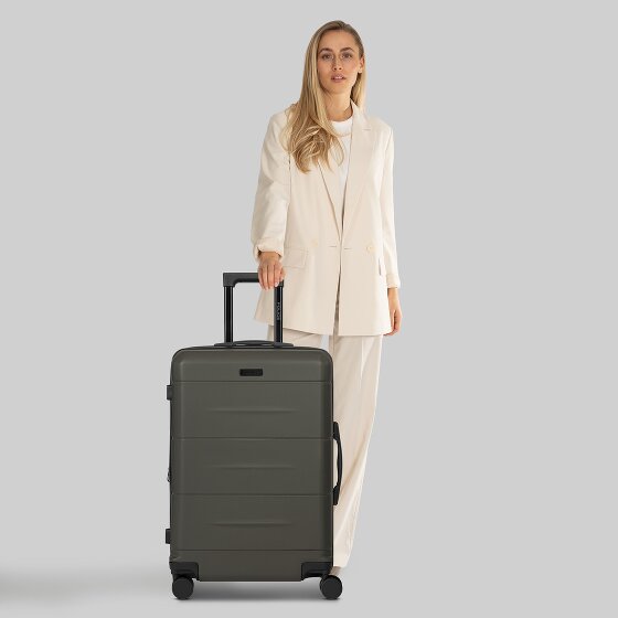 Police London 4 roues Valise cabine 64 cm avec soufflet d'extension