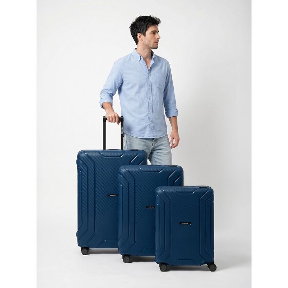 Redolz Essentials 15 Set de valises à 4 roulettes 3 pièces avec fermeture à trois points