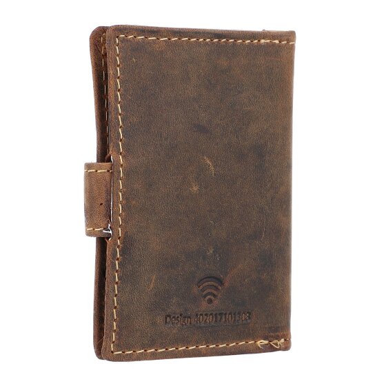 Greenburry Porte-cartes de visite Vintage RFID en cuir 7 cm
