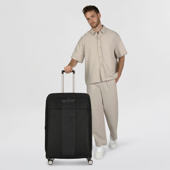 Piquadro Brief 4 roulettes Trolley 78 cm avec soufflet d'extension