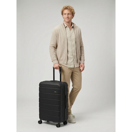 Saxoline Miami 4 roues Valise cabine M 65 cm avec soufflet d'extension