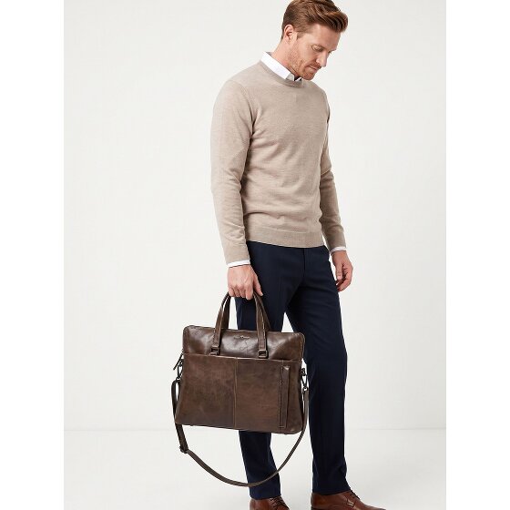 Greenburry Newport Attaché-case Cuir véritable 39 cm Compartiment ordinateur