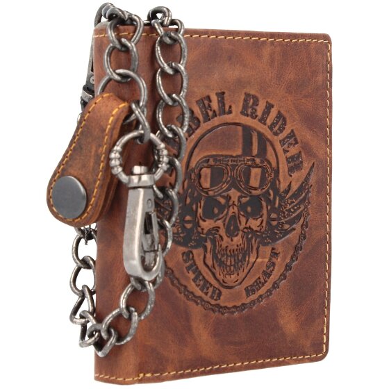 Greenburry Porte-monnaie Rebel Rider Biker en cuir 11 cm