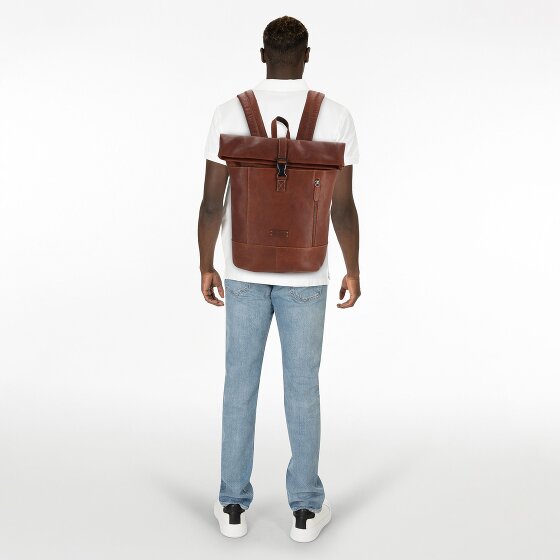Jack Kinsky Porto Daypack Cuir 43 cm Compartiment pour ordinateur portable