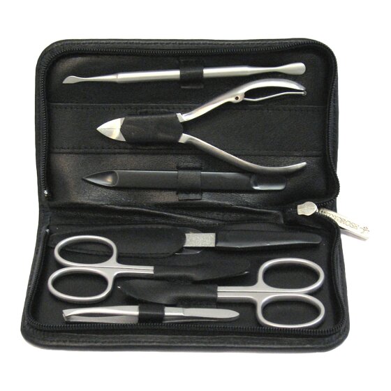 Windrose Nappa Boîte à bijoux Cuir 12 cm