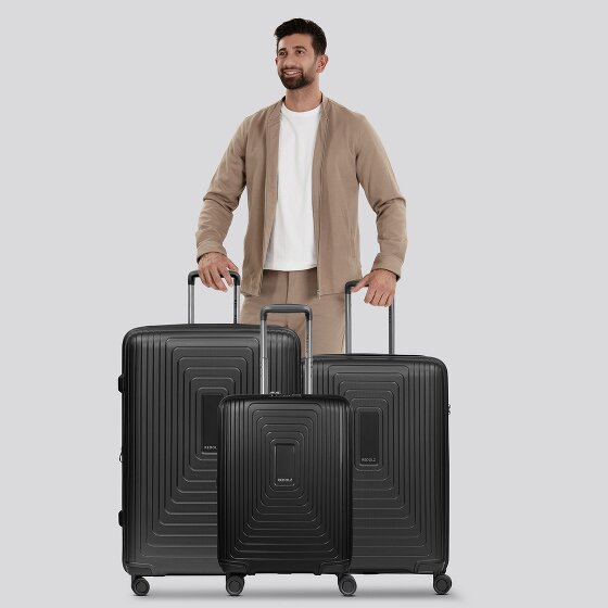 Redolz Essentials 14 4 roulettes Set de valises 3 pièces avec soufflet d'extension