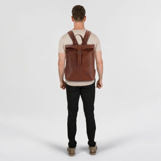 Jack Kinsky Porto Daypack Cuir 37 cm Compartiment pour ordinateur portable
