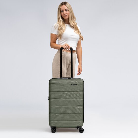 Franky Munich 4.0 Set de valises à 4 roulettes 3 pièces avec soufflet extensible