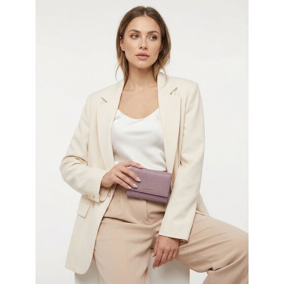 Lazarotti Porte-monnaie « Bologna » en cuir XL avec compartiment à fermeture éclair sur tout le pourtour, Cuir, 14 cm