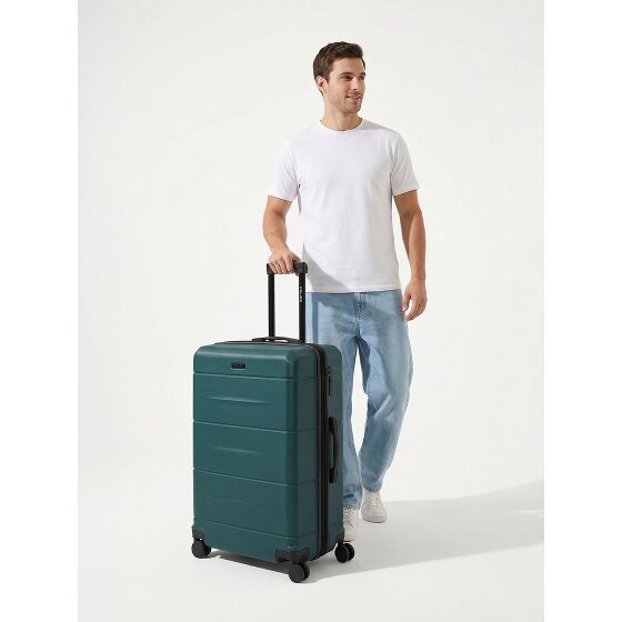 Police London 4 roues Valise cabine 74 cm avec soufflet d'extension
