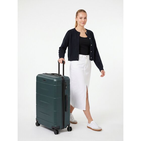 Police London 4 roues Valise cabine 74 cm avec soufflet d'extension