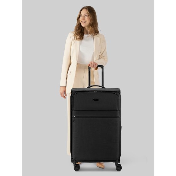 bugatti Valencia Soft 4 roues Valise cabine L 75 cm avec soufflet d'extension