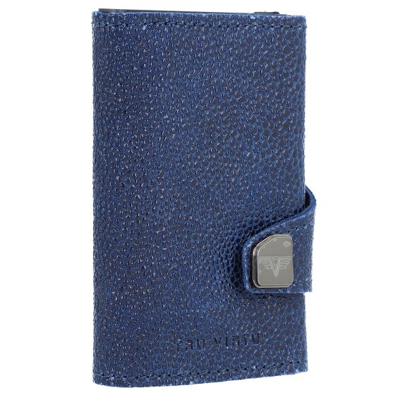 Tru Virtu Click & Slide Porte-cartes de crédit Porte-monnaie RFID en cuir 6,5 cm