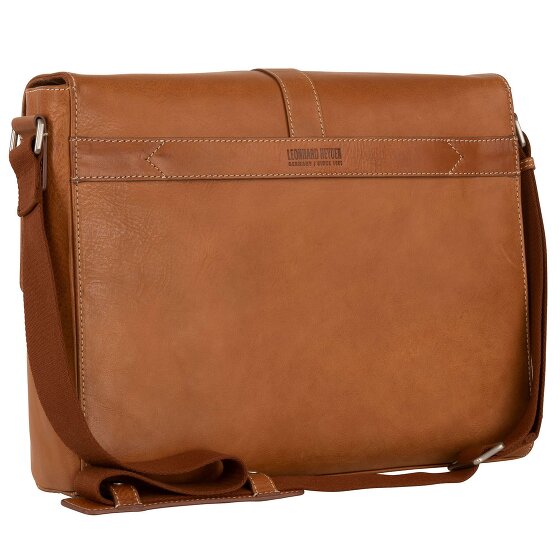 Leonhard Heyden Bergamo Messenger en cuir 38 cm compartiment pour ordinateur portable