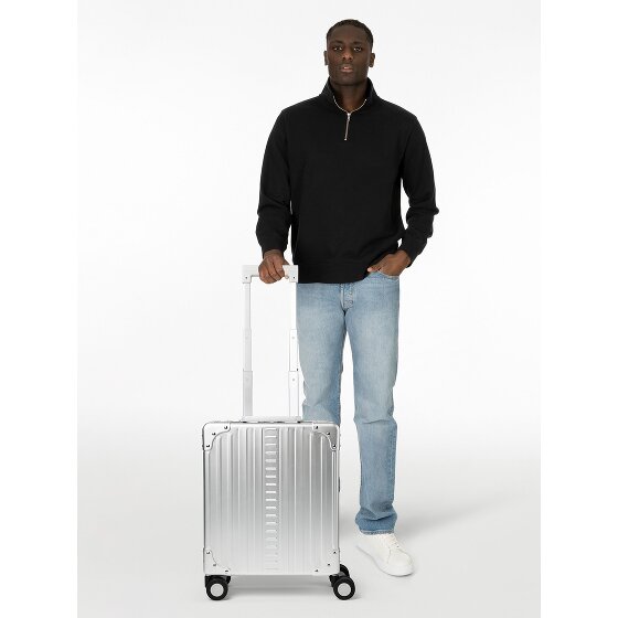 Aleon Valise cabine Business à 4 roues en Aluminium, 42 cm, avec compartiment pour ordinateur portable