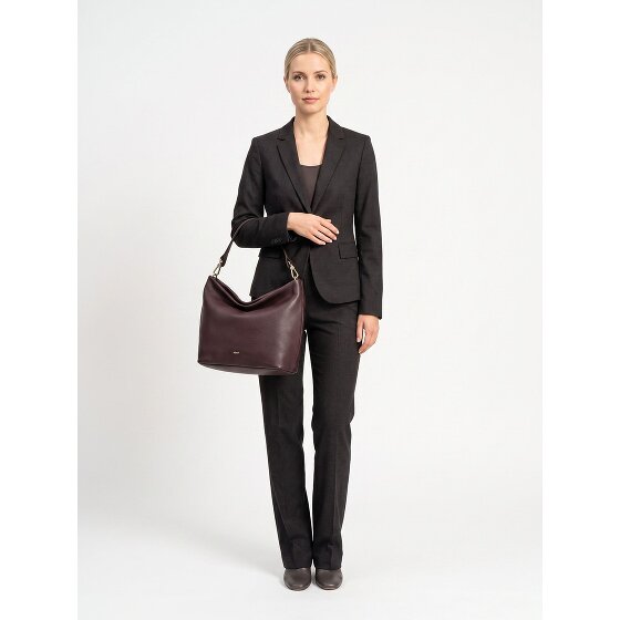 abro Ebony Sac à bandoulière Cuir véritable 39 cm