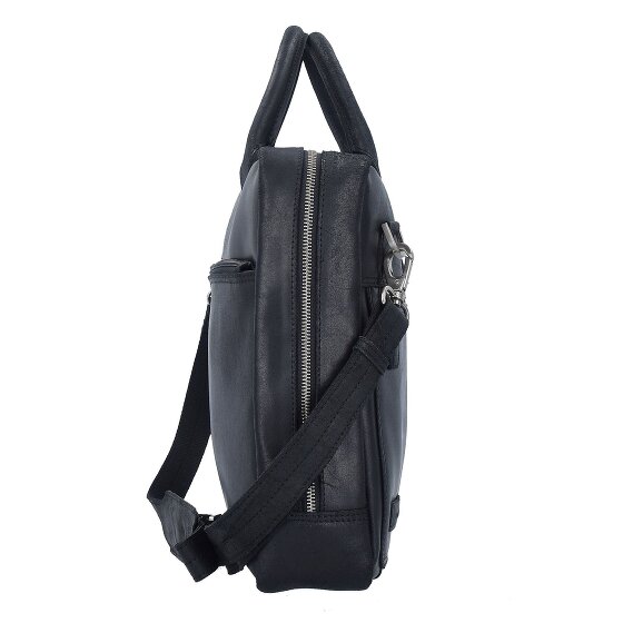 Plevier Vintage London Porte-documents Protection RFID Cuir 41 cm Compartiment pour ordinateur portable