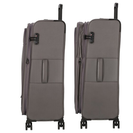 d&n Travel Line 9704 4 roulettes Trolley L 78 cm avec soufflet d'extension