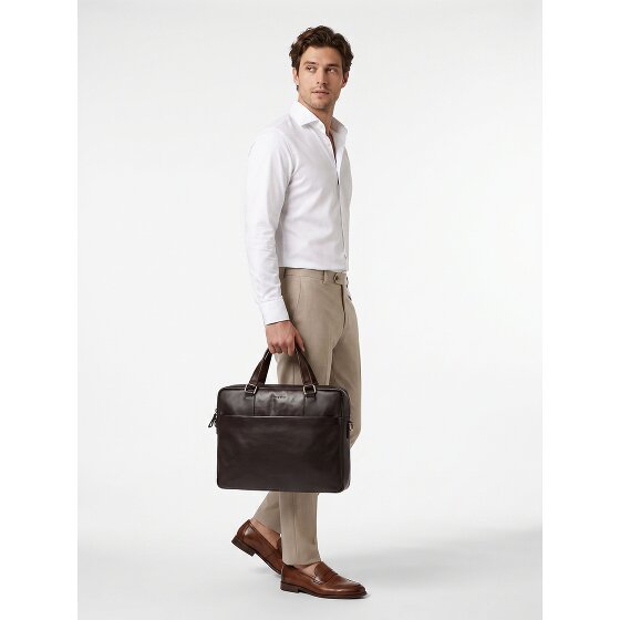 bugatti Ryan Attaché-case Cuir véritable 39 cm Compartiment ordinateur