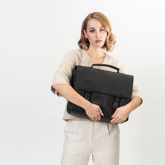 Farmhood Porte-documents Memphis XXL 3 compartiments cuir 39 cm