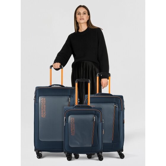 American Tourister Aktivus 4 roues Set de valises 3 pièces avec soufflet d'extension