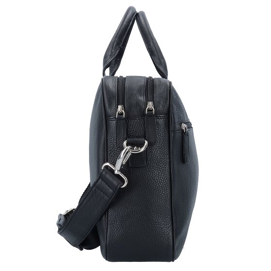 Dermata Attaché-case Cuir véritable 40 cm Compartiment ordinateur