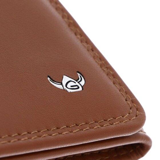 Golden Head Polo Porte-monnaie Protection RFID Cuir véritable 10 cm