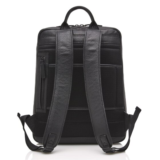 Castelijn & Beerens Bravo Sac à dos RFID en cuir 41 cm Compartiment pour ordinateur portable