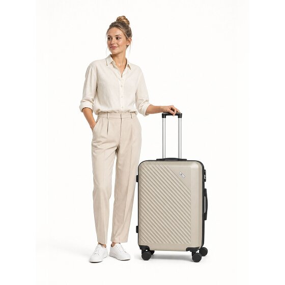 Check.In Paradise 2.0 4 roues Valise cabine M 68 cm avec soufflet d'extension