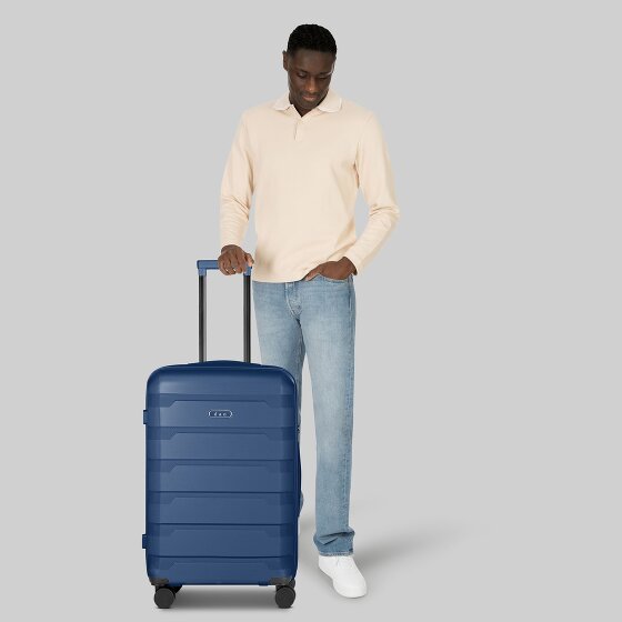 d&n South Dakota 4 roulettes Trolley M 66 cm avec soufflet d'extension