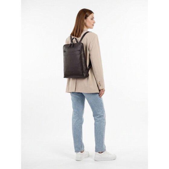 Jost Lysa Daypack Cuir véritable 36 cm Compartiment ordinateur