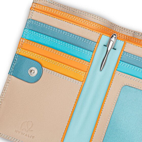 Mywalit Porte-monnaie Protection RFID Cuir véritable 8 cm