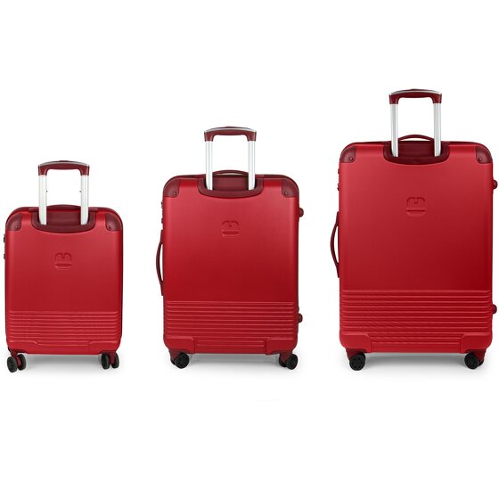 Gabol Balance XP 4 roulettes Set de valises 3 pièces avec soufflet d'extension