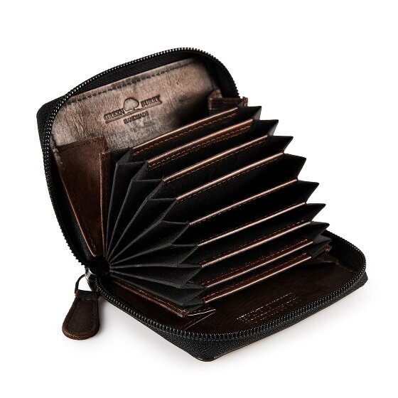 Greenburry Destressed Porte-monnaie Protection RFID Cuir 10.5 cm