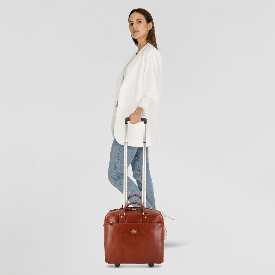 The Bridge Stovia 2 roulettes Trolley pilote Cuir 39 cm Compartiment pour ordinateur portable