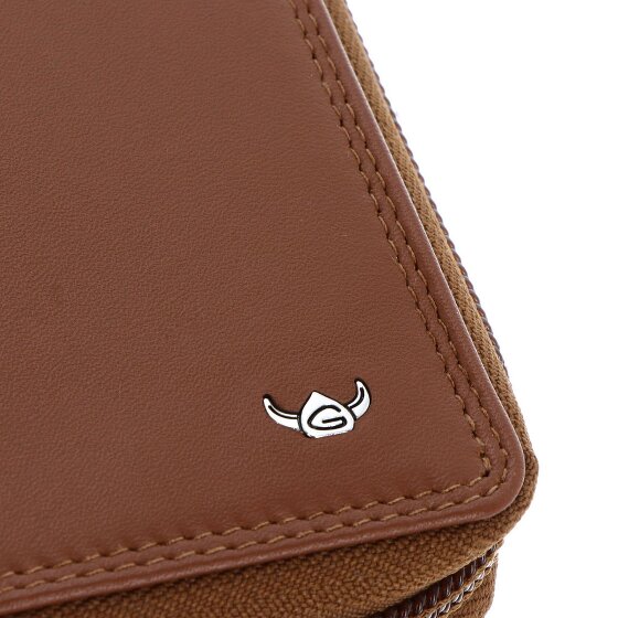 Golden Head Polo Porte-monnaie Protection RFID Cuir véritable 12.5 cm